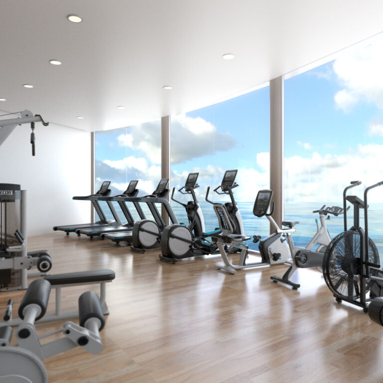 Gym layout render by ProFitness